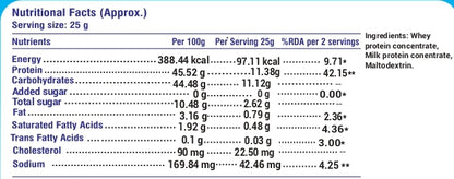 Acuraglobe Whey-P 100% Pure Whey Protein Concentrate, Unflavored, Supports Lean Mass Gain & Muscle Recovery